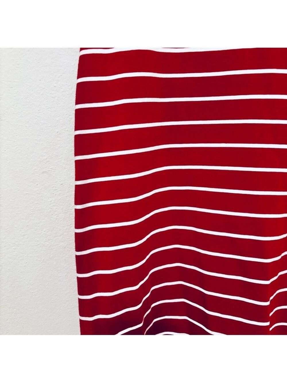Lulus Red & White Striped Mini T-Shirt Dress S - Picture 5 of 10